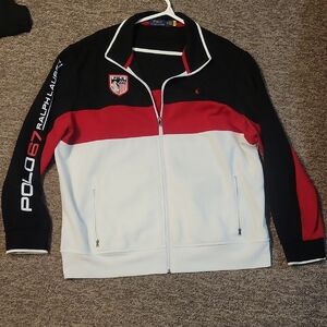 Polo by Ralph Lauren Varsity Bomber Black and Red
